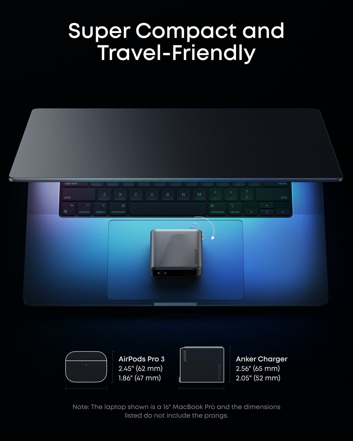 ANKERXI Prime Charger (160W, 3 Ports, Smart Display)