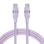 ANKERXI USB-C to USB-C Cable (3 ft / 6 ft, 240W, Upcycled-Braided) 6 ft / - Lilac Purple