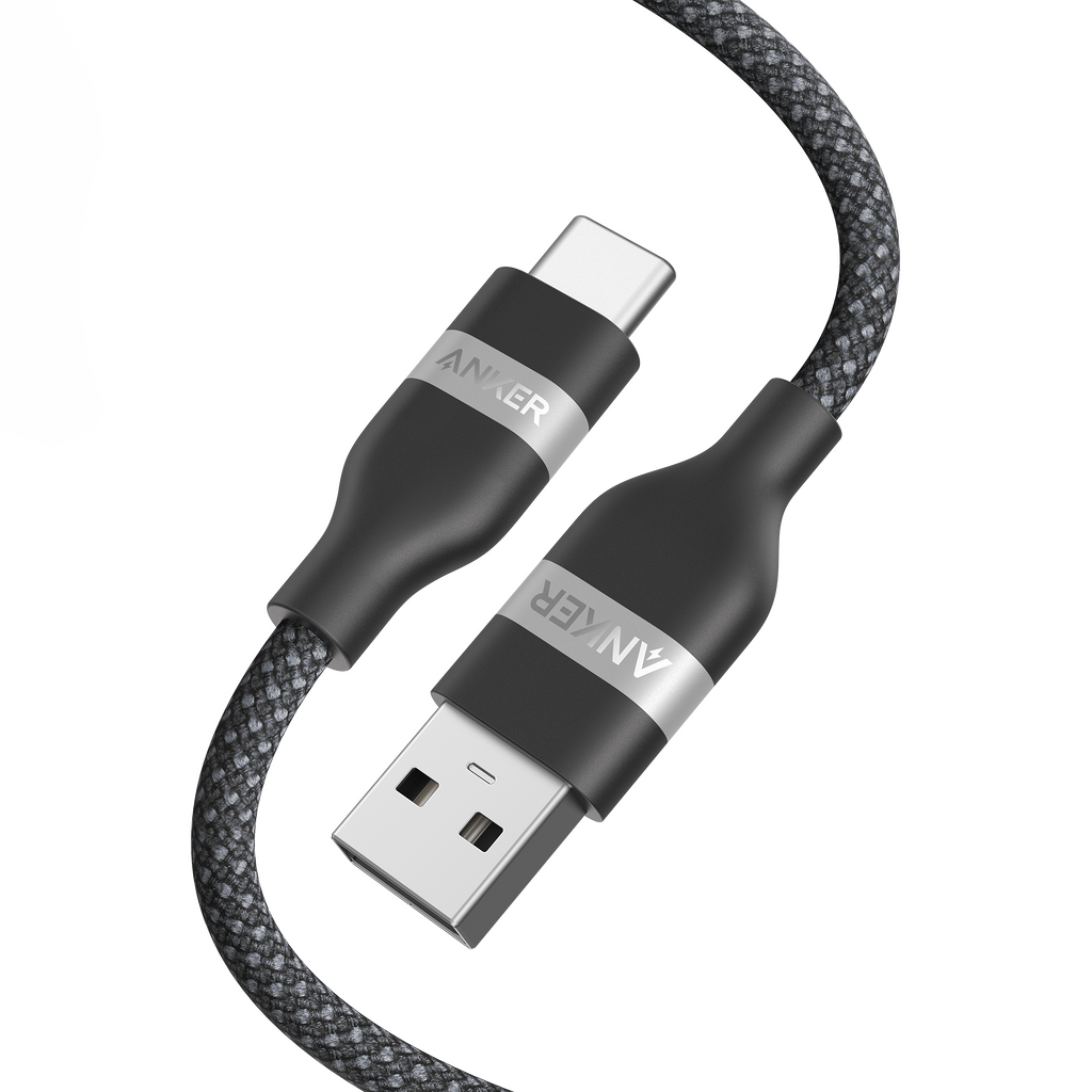 ANKERXI USB-A to USB-C Cable (3 ft, Upcycled-Braided) 3 ft - Default Title