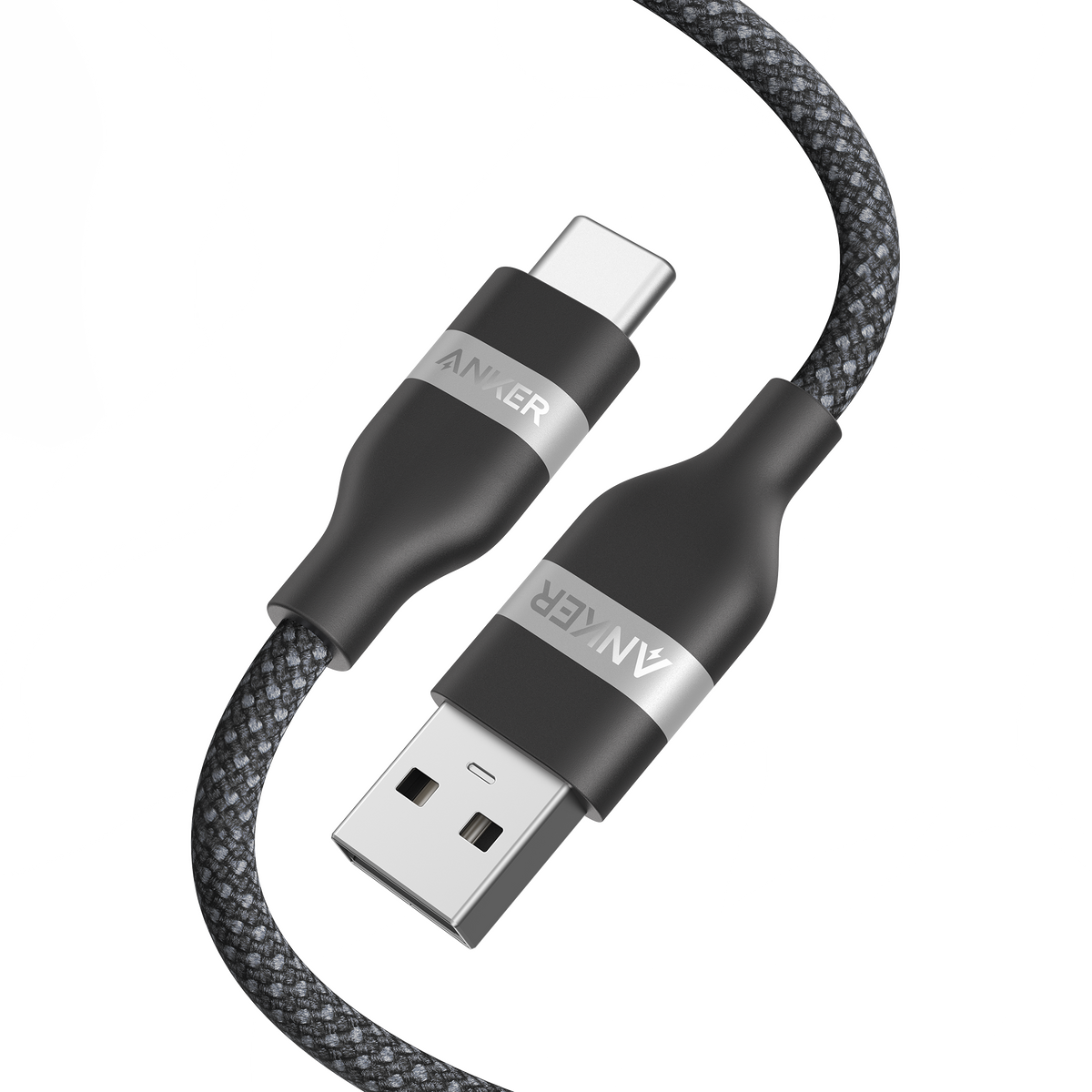 ANKERXI USB-A to USB-C Cable (3 ft, Upcycled-Braided) 3 ft - Default Title