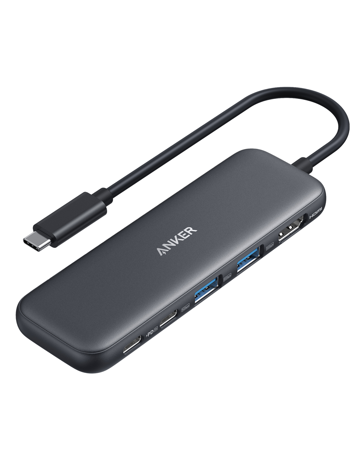 ANKERXI 332 USB-C Hub (5-in-1) Black - Default Title