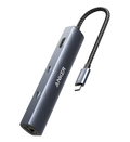 ANKERXI 543 USB-C Hub (6-in-1, Slim) Gray - Default Title