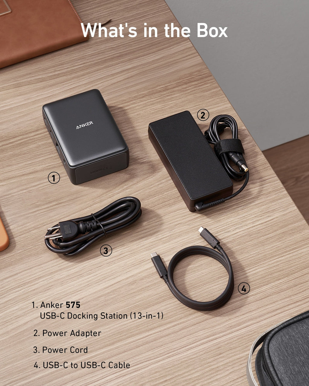 ANKERXI 575 USB-C Docking Station (13-in-1) Black