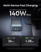 ANKERXI Prime TB5 docking station (14-i-1, 8K, Thunderbolt 5) + MagGo Power Bank (10K, 35W, for Apple Watch)