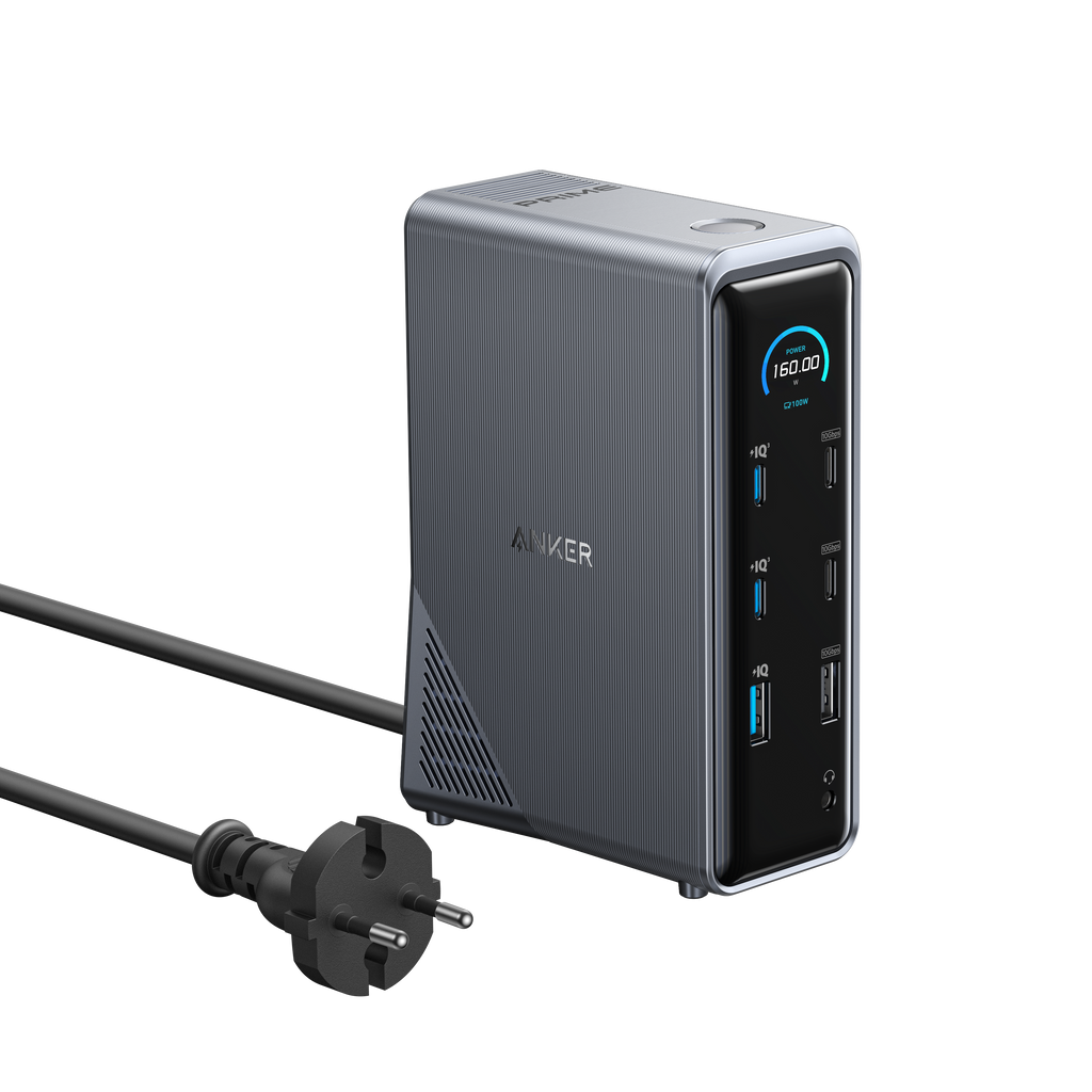 ANKERXI Prime Charging Dock (14-in-1, Duales Display, 160W) black - Default Title