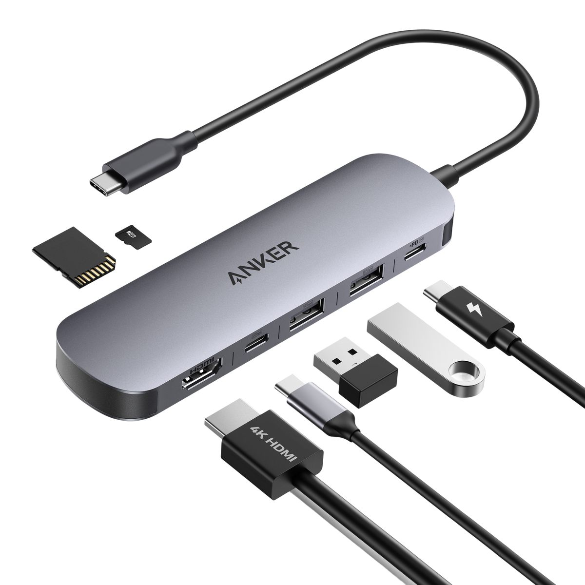 ANKERXI USB-C Hub (7-in-1) - Default Title