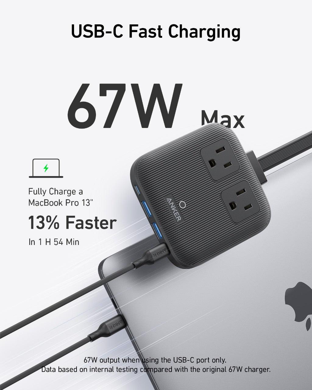 ANKERXI Nano Charging Station (6-in-1, 67W) Black Stone