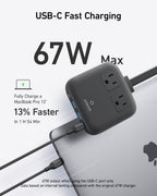 ANKERXI Nano Charging Station (6-in-1, 67W) Black Stone