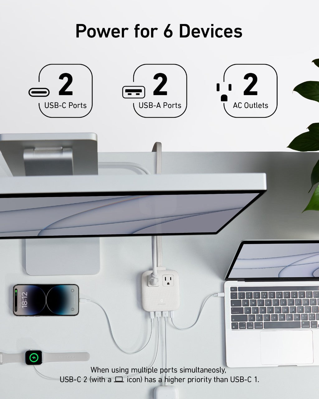ANKERXI Nano Charging Station (6-in-1, 67W) Black Stone