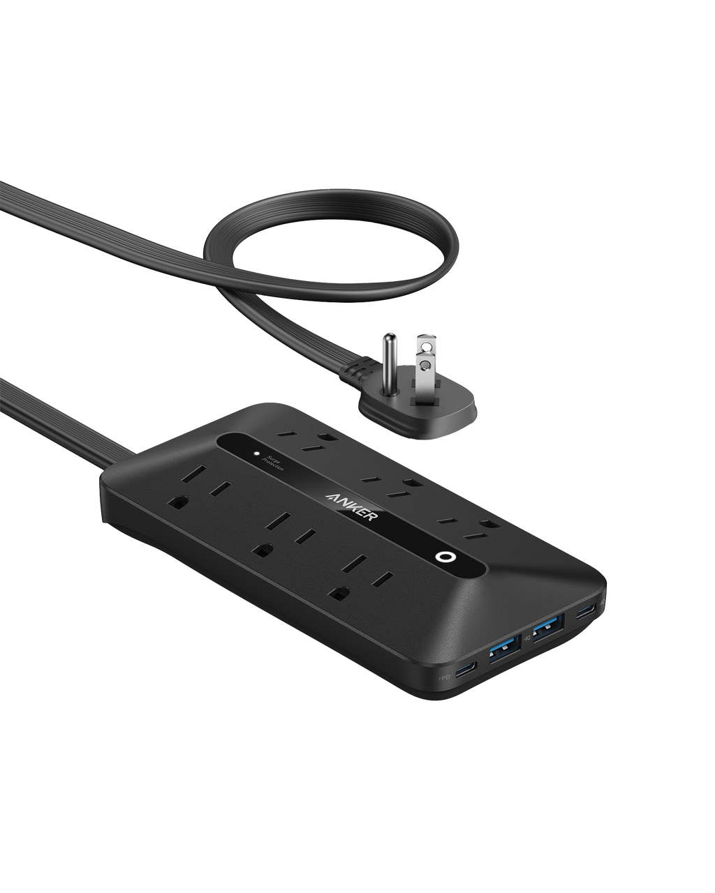 ANKERXI USB Power Strip (10-in-1, 20W) - Black