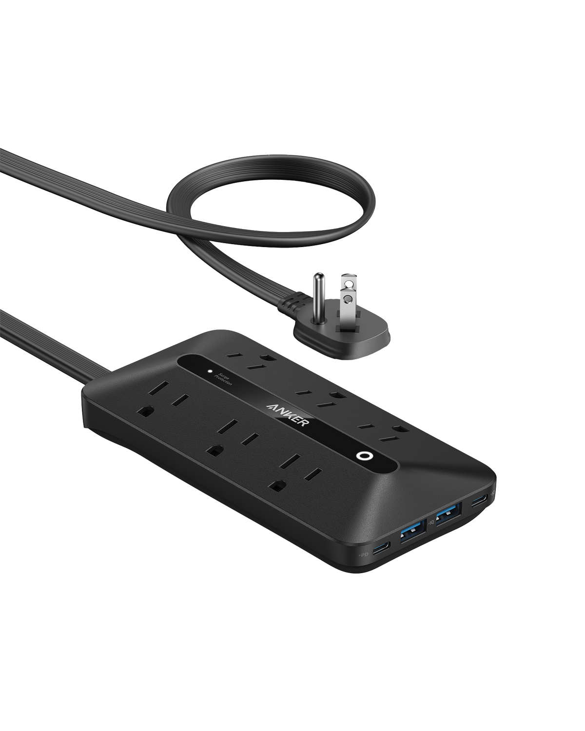 ANKERXI USB Power Strip (10-in-1, 20W) - Black
