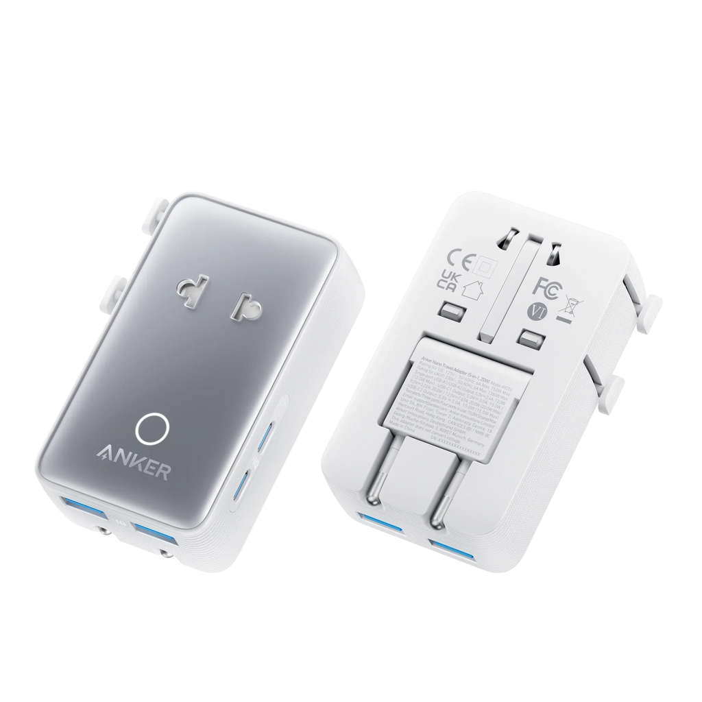 ANKERXI Nano Travel Adapter (5-in-1, 20W) - White