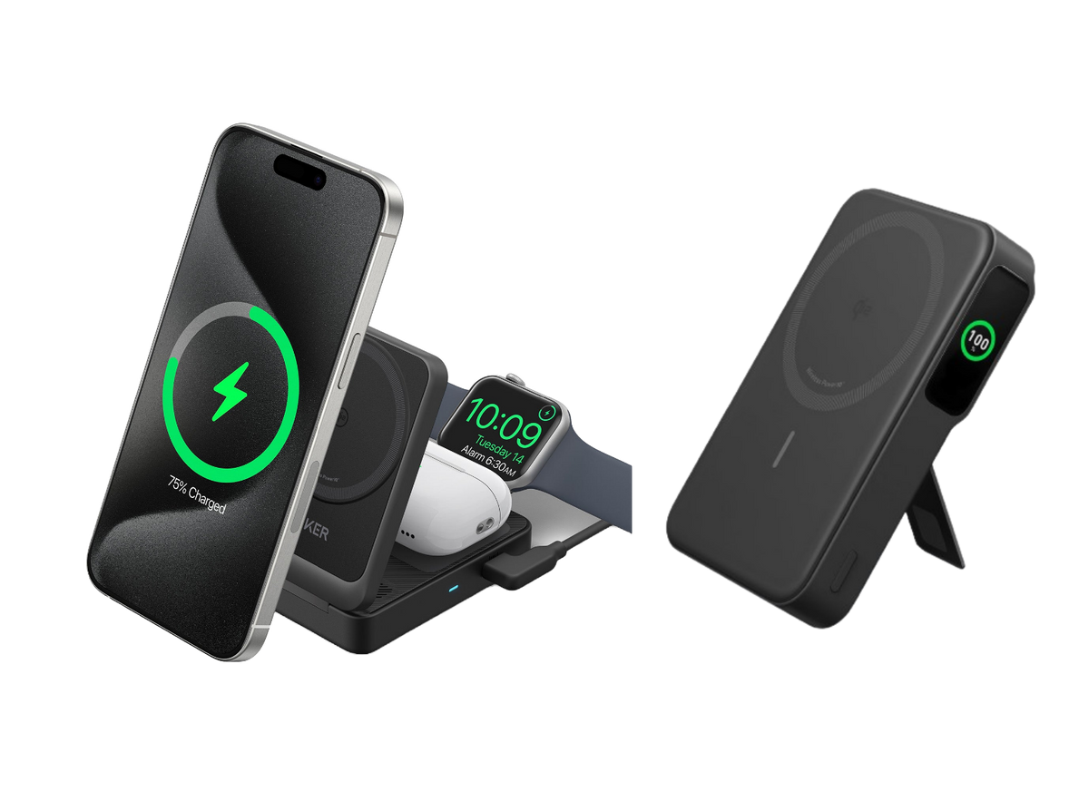ANKERXI MagGo wireless Charging Station (Foldable 3-in-1) + ANKERXI MagGo Power Bank (10K) black