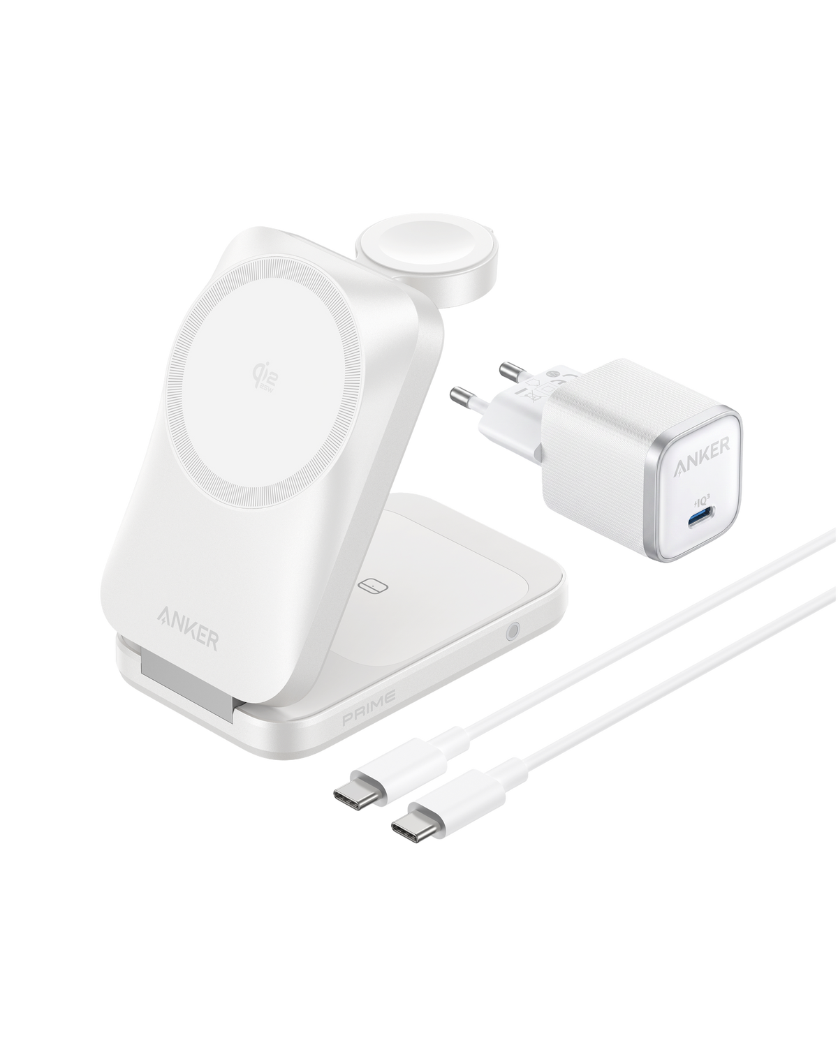 ANKERXI Prime Foldable MagSafe-Charger, 25W Qi2.2 - White