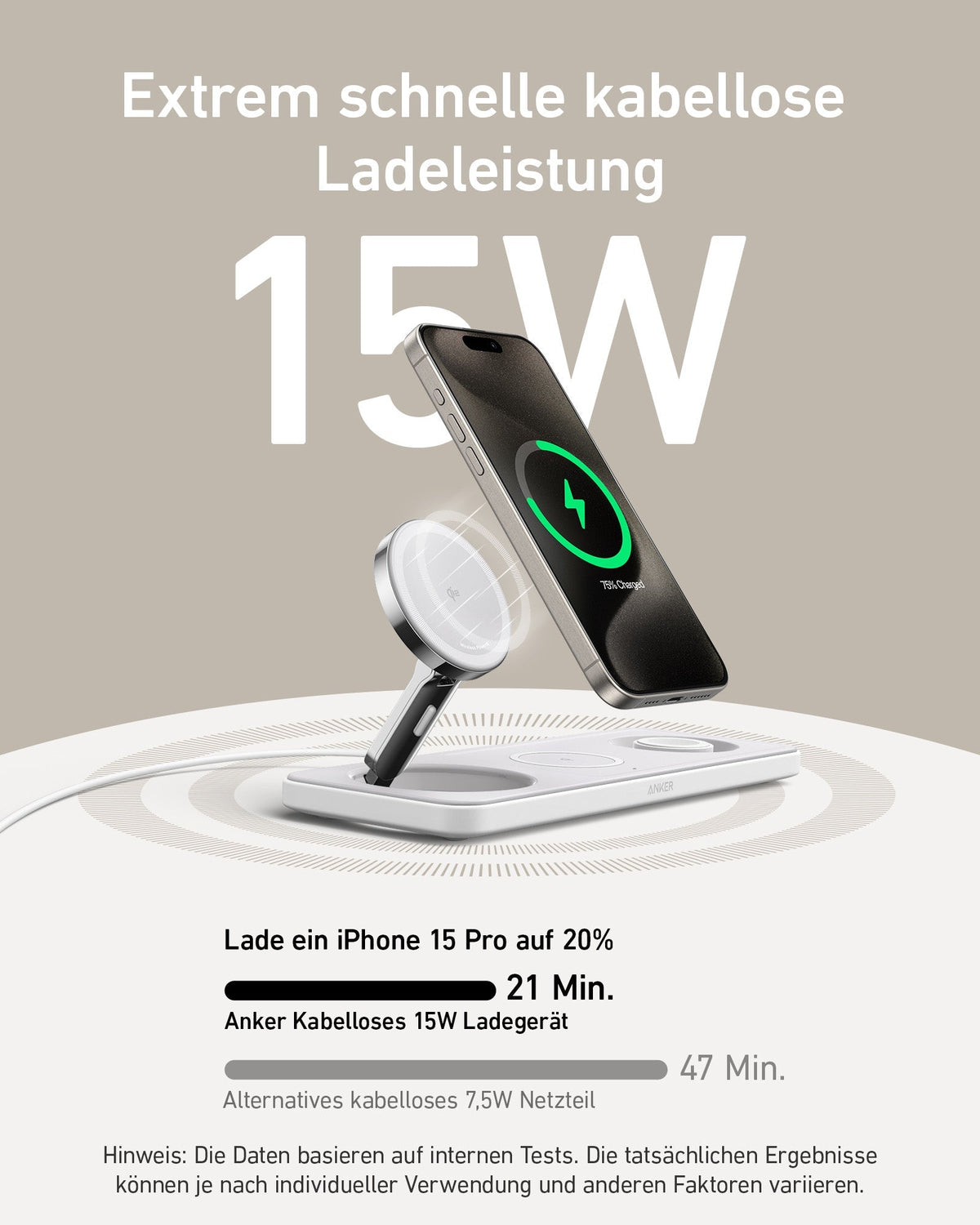 ANKERXI MagGo wireless Charging Station (3-in-1 Pad)