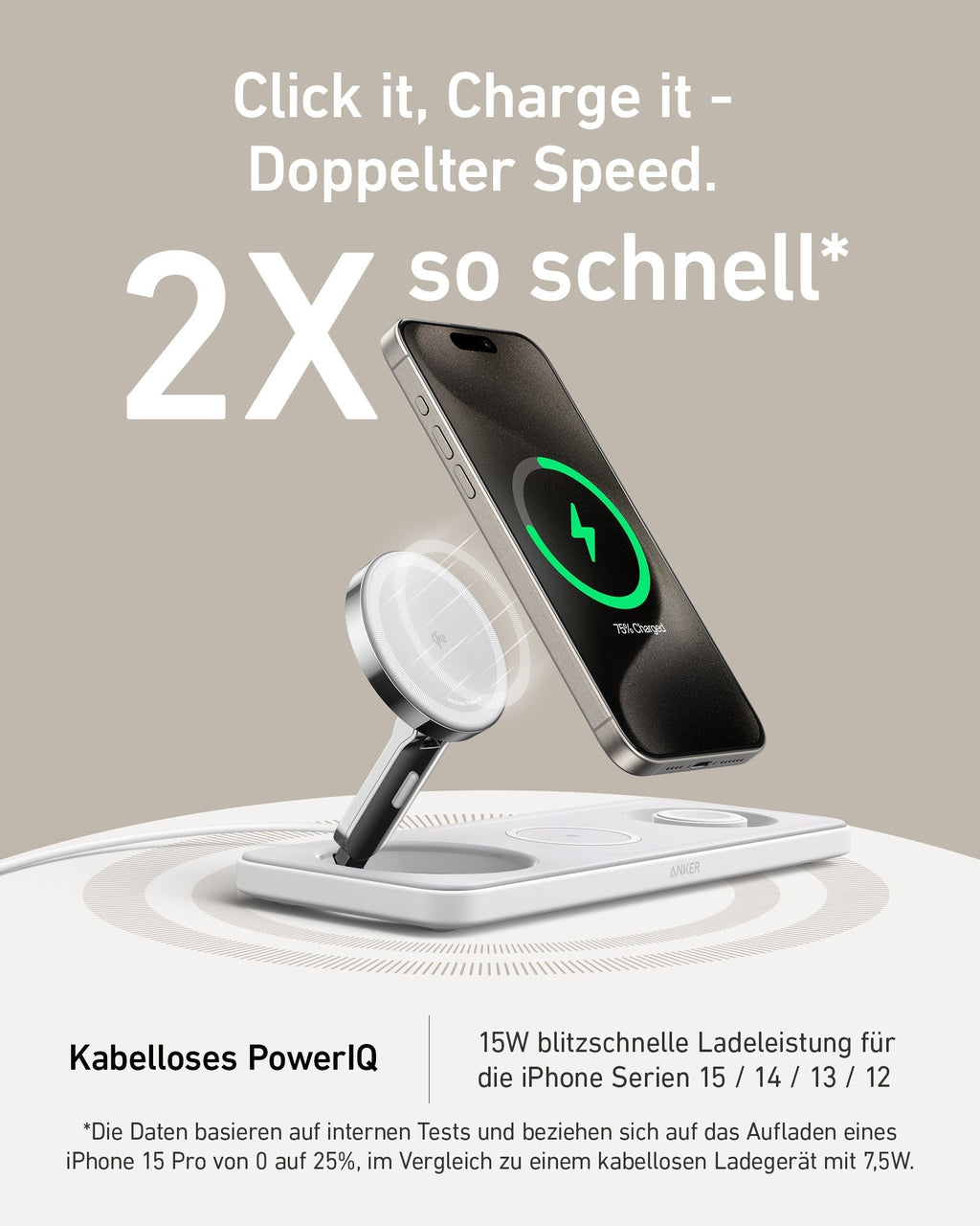ANKERXI MagGo wireless Charging Station (3-in-1 Pad)