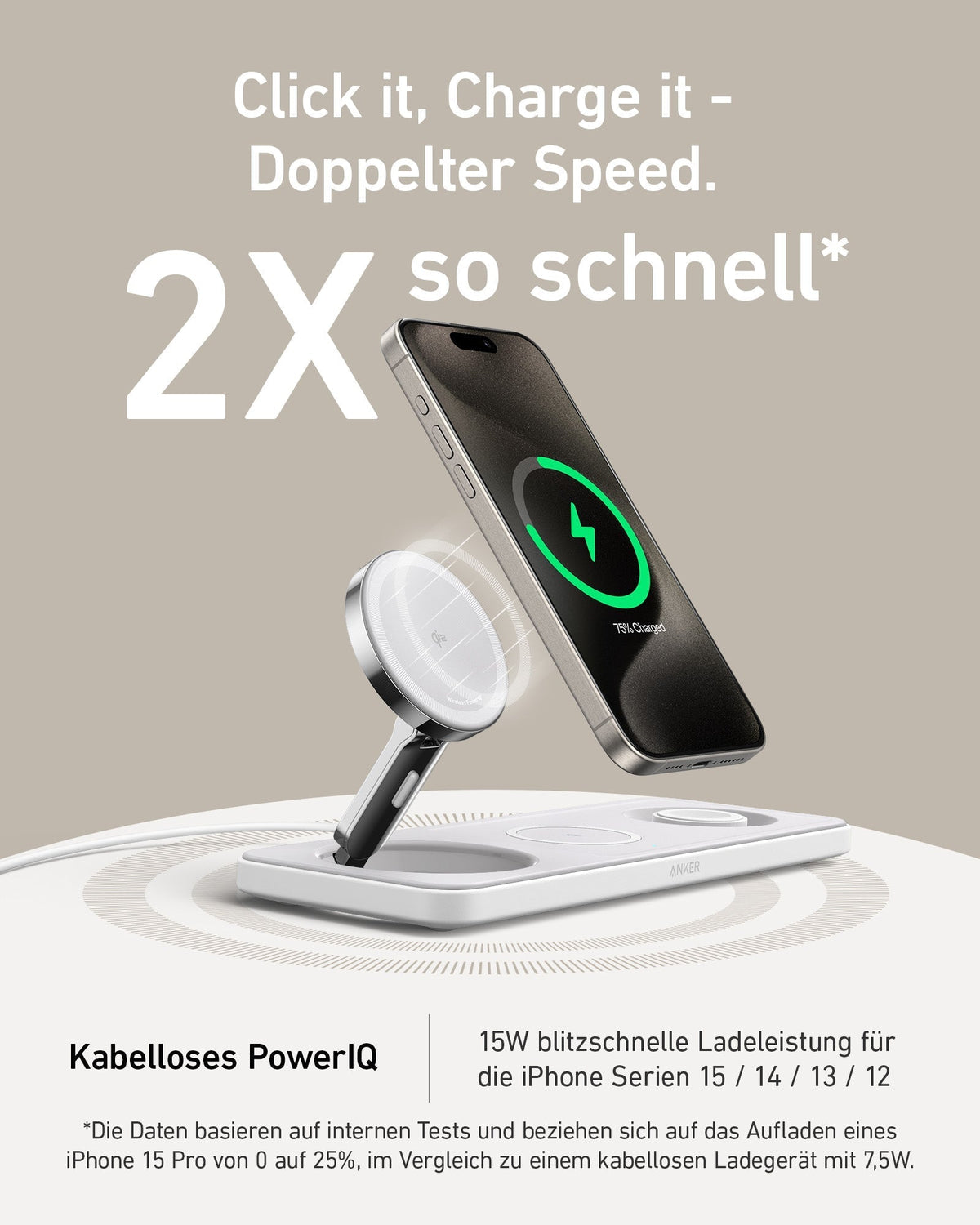 ANKERXI MagGo wireless Charging Station (3-in-1 Pad)