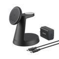 ANKERXI wireless Charging Station (3-in-1, Magnetic Stand) - Black