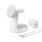 ANKERXI wireless Charging Station (3-in-1, Magnetic Stand) - White