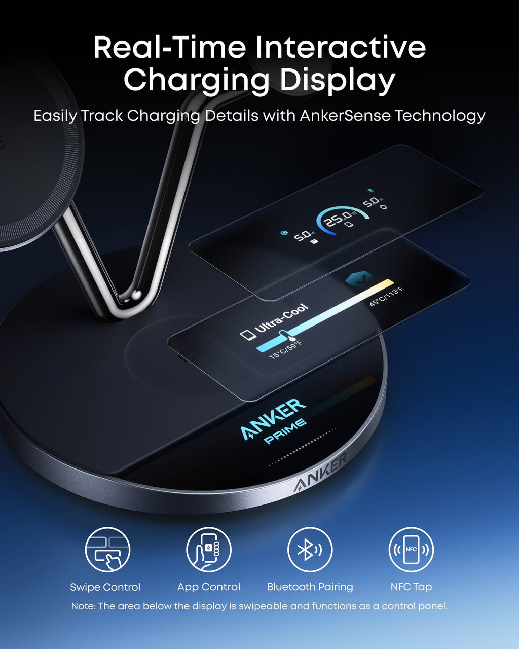 ANKERXI Prime Wireless Charging Station (3-in-1, MagGo, AirCool, dock Stand)