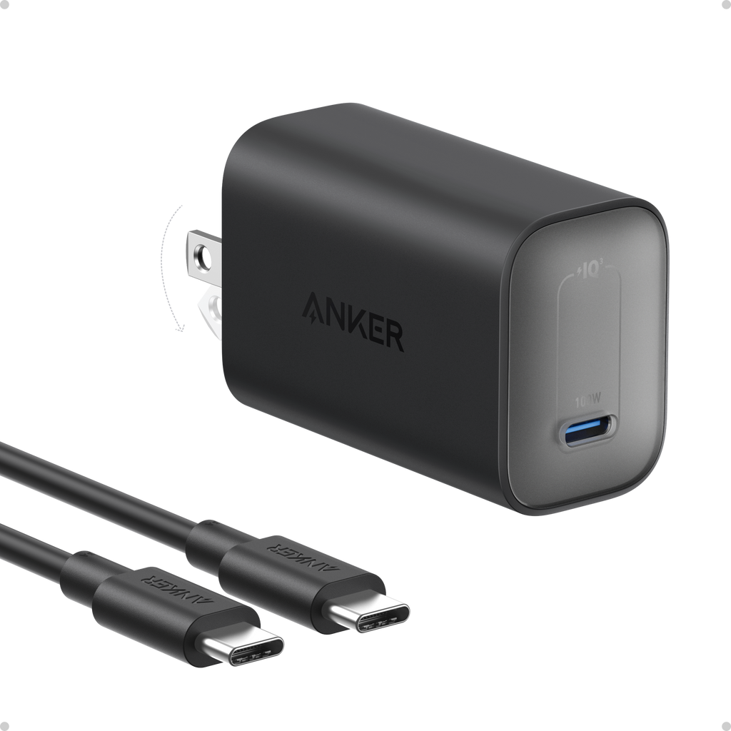 ANKERXI Nano Charger (100W) with USB-C Cable Black Stone - Default Title