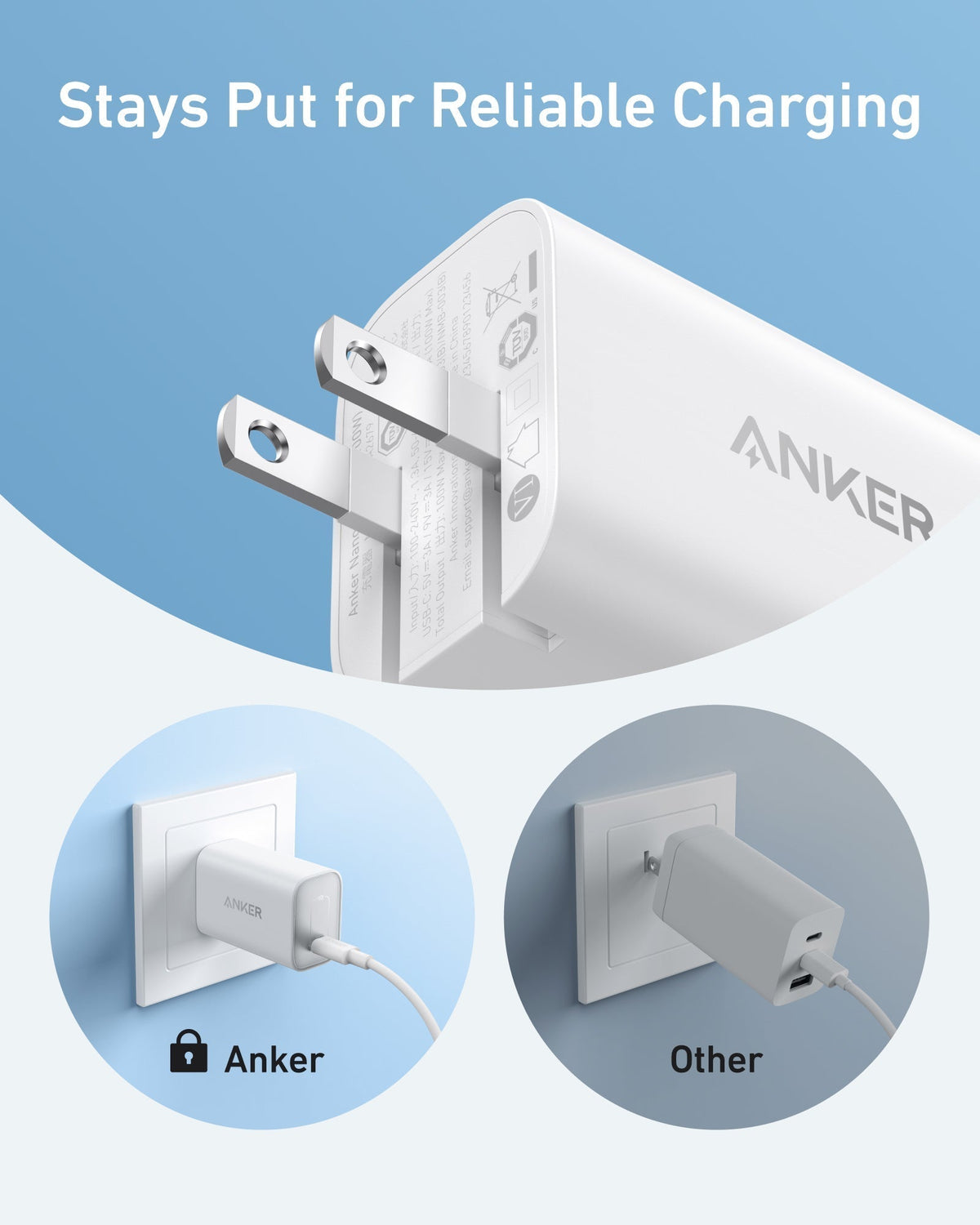 ANKERXI Nano Charger (100W) with USB-C Cable Black Stone