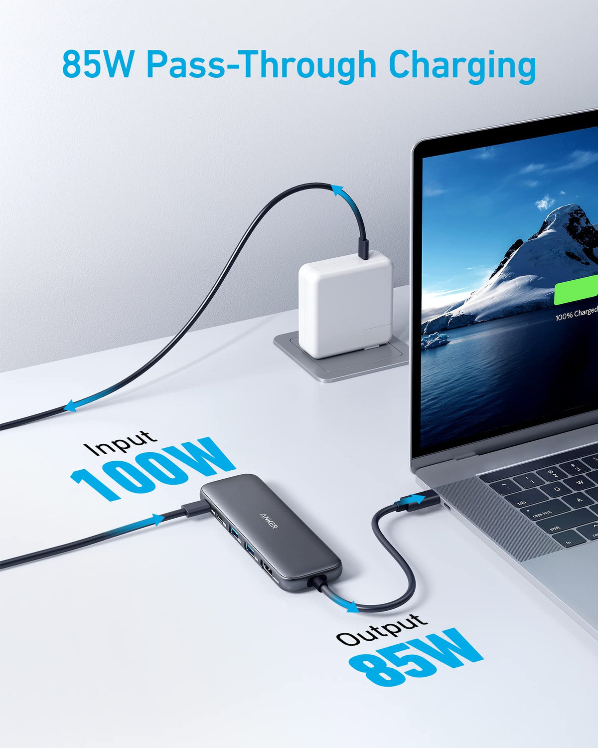 ANKERXI 332 USB-C Hub (5-in-1) Black