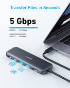 ANKERXI 332 USB-C Hub (5-in-1) Black