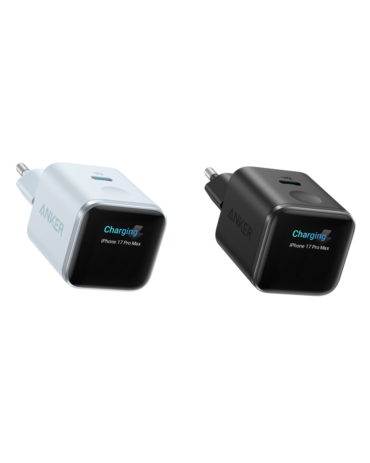 ANKERXI Nano 45W Smart Display-Charger (2-pack) Orange + White | 1-Pack Each