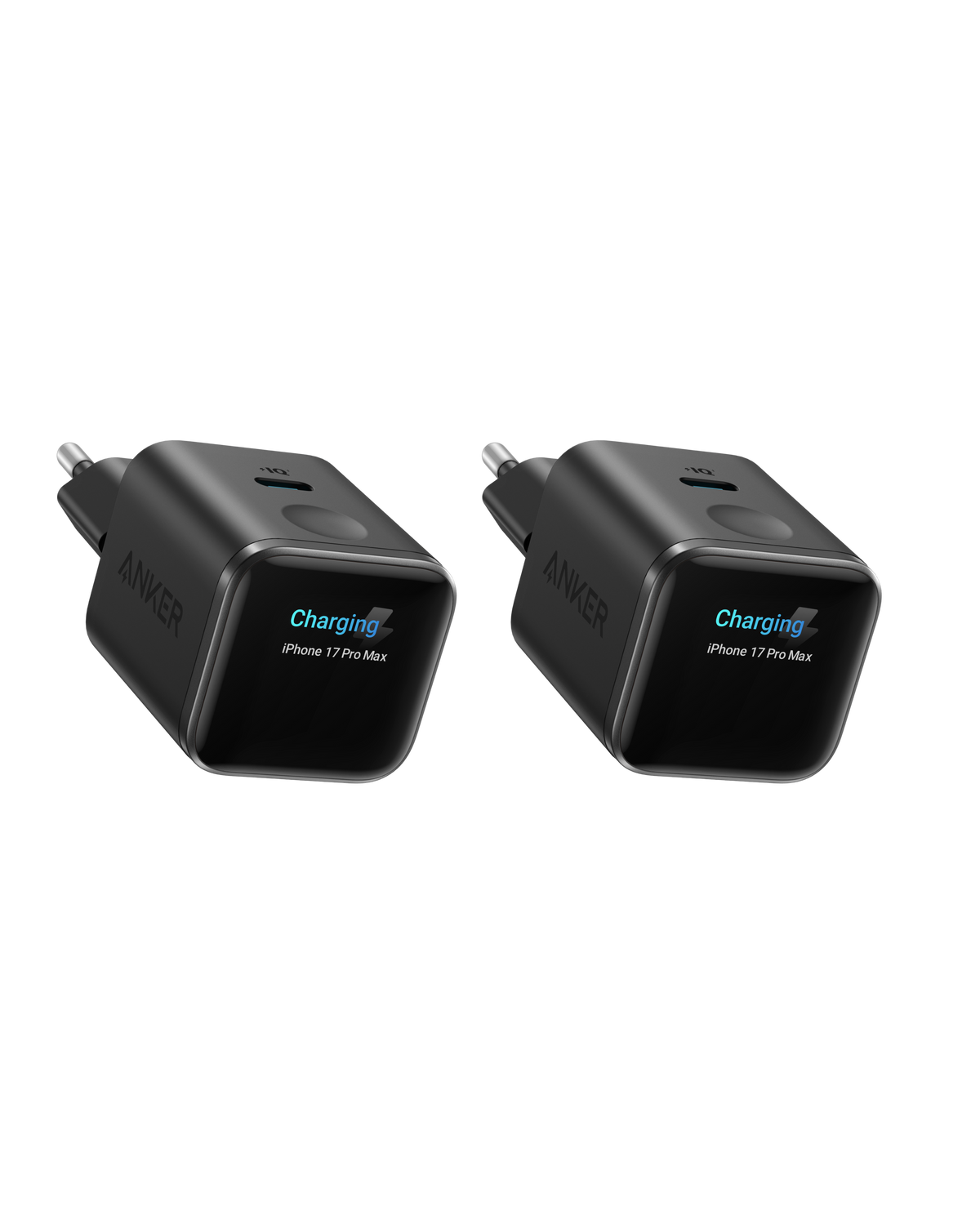 ANKERXI Nano 45W Smart Display-Charger (2-pack) Black Stone | 2-Pack - Default Title