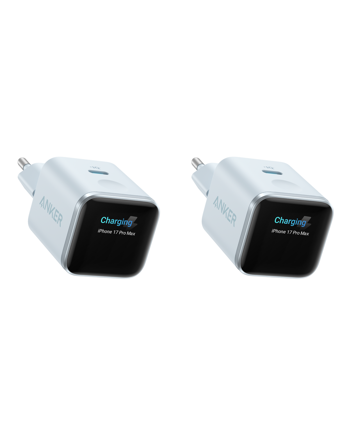 ANKERXI Nano 45W Smart Display-Charger (2-pack) Misty Blue | 2-Pack - Default Title