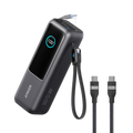 ANKERXI Power Bank (25K, 165W, Built-In Cables) with 240W USB-C Cable - Default Title