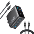 Workspace Power set | ANKERXI Charger (140W, 4-Port, PD 3.1) with 2-Pack USB-C Cable - Default Title