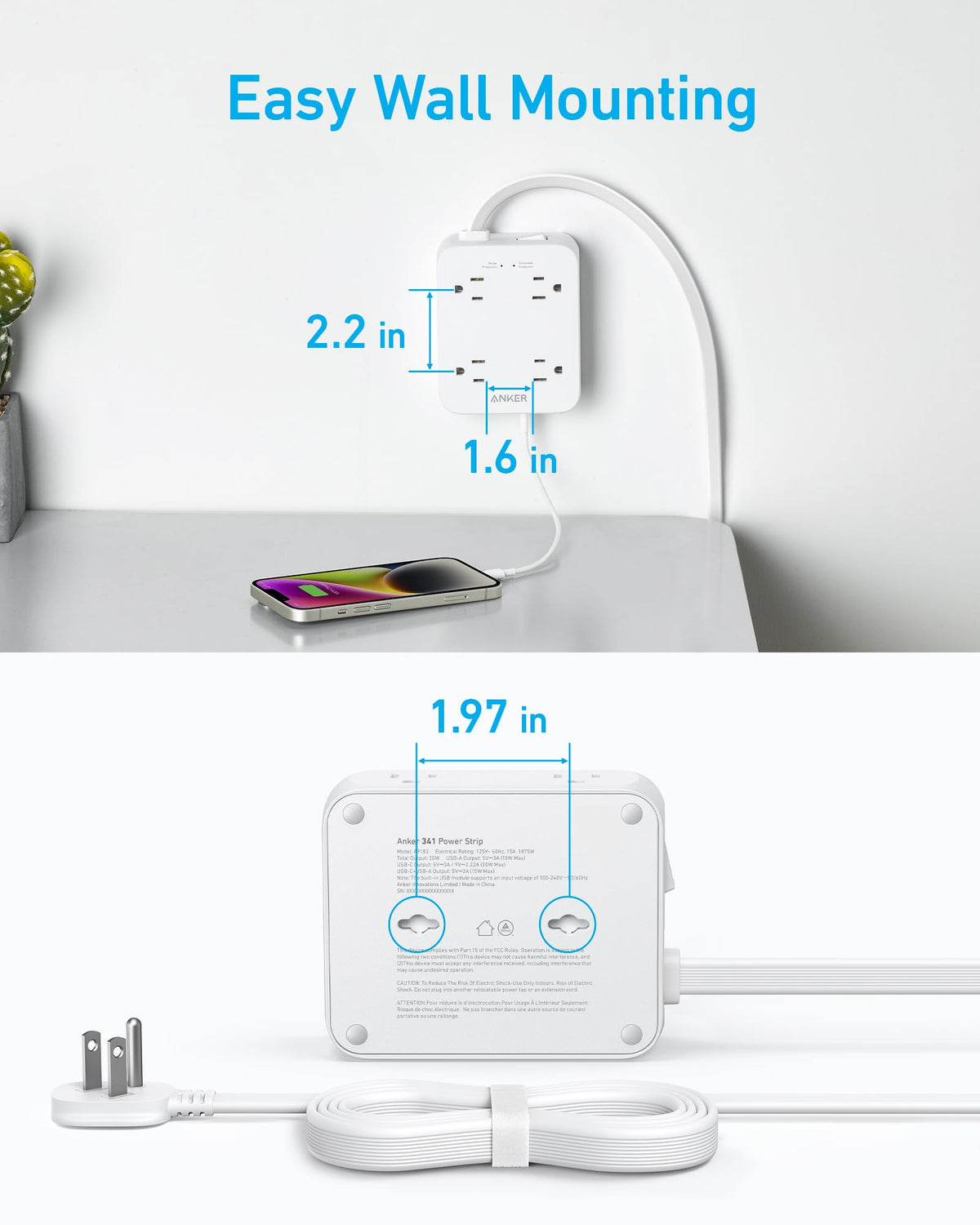 ANKERXI 341 USB Power Strip