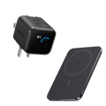 ANKERXI Nano 45W Smart Display Charger and 5K Wireless Power Bank Space Black - Default Title