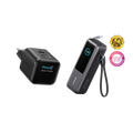 (black) ANKERXI Nano 45W Smart Display-Charger + (black) ANKERXI Laptop Power Bank (25K, 165W, built-in and utdragbara cables) - Default Title