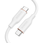 ANKERXI USB-C to USB-C Cable (240W, Silicone) 3ft / - Cloud White