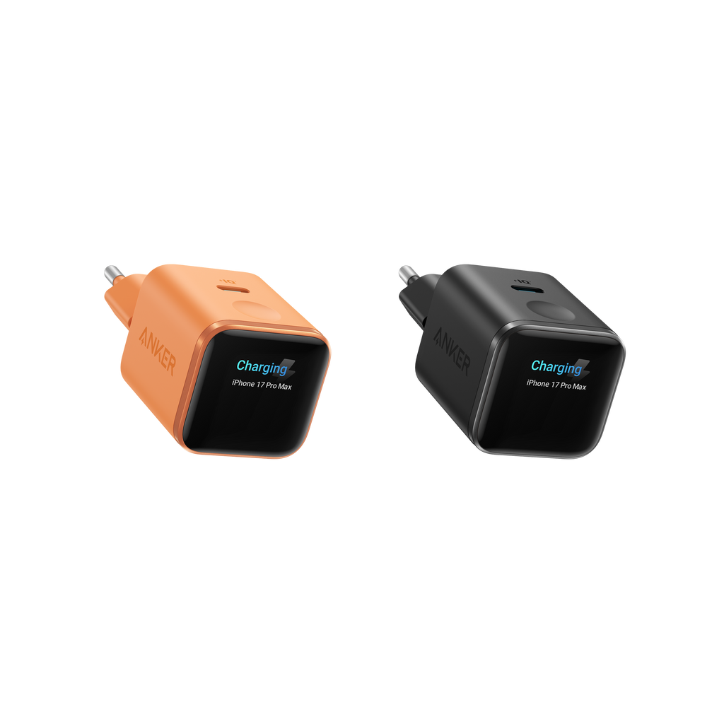 ANKERXI Nano 45W Smart Display-Charger (2-pack) Orange + Black | 1-Pack Each