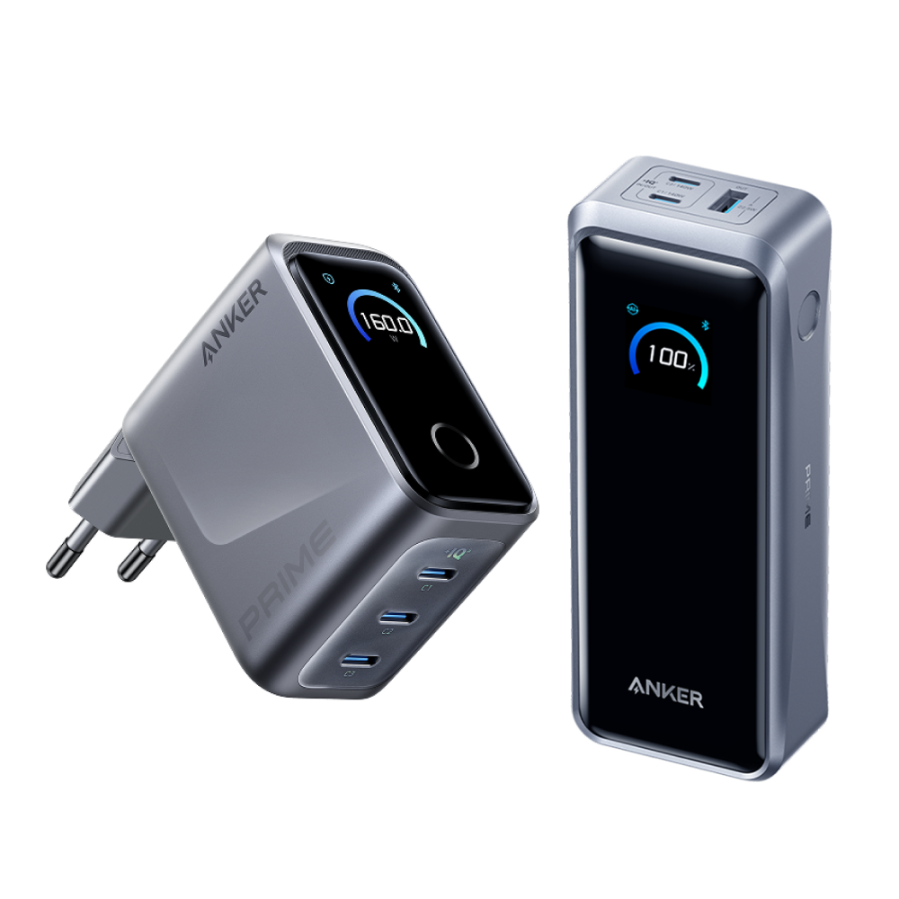 ANKERXI Prime-Charger (160 W, 3 ports, smart display) + ANKERXI Prime Power Bank (26K, 300 W) - Default Title