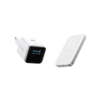 ANKERXI Nano Charger (45W, Smart Display)+ANKERXI MagGo Power Bank (10000mAh, Slim) Polar White