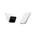 ANKERXI Nano Charger (45W, Smart Display)+ANKERXI MagGo Power Bank (10000mAh, Slim) Polar White - Default Title