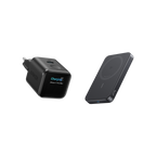 ANKERXI Nano Charger (45W, Smart Display)+ANKERXI MagGo Power Bank (10000mAh, Slim) Polar White