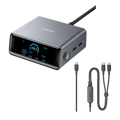 ANKERXI Prime-Charger (250 W, 6 ports, GaNPrime) + ANKERXI 2-i-1 USB-C to USB-C-cable (1,2 m, 140 W, braided) - Default Title