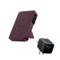 ANKERXI MagGo 2 Pro Power Bank and ANKERXI Nano 45W Smart Display Charger Burgundy Red - Default Title