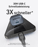 ANKERXI Nano USB-C Wall Charger (30W) white