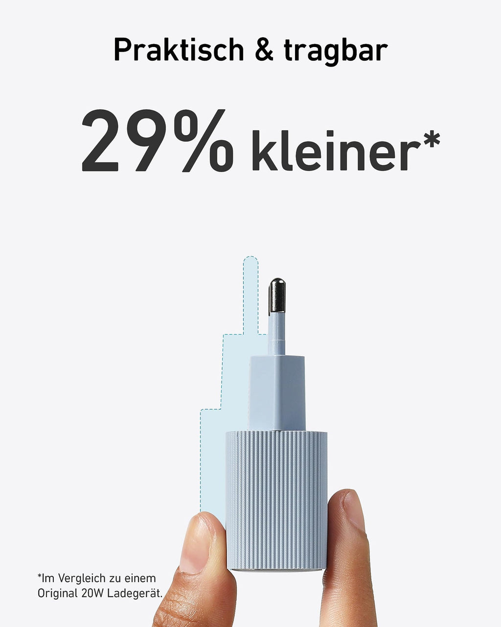 ANKERXI Nano USB-C Wall Charger (30W) white