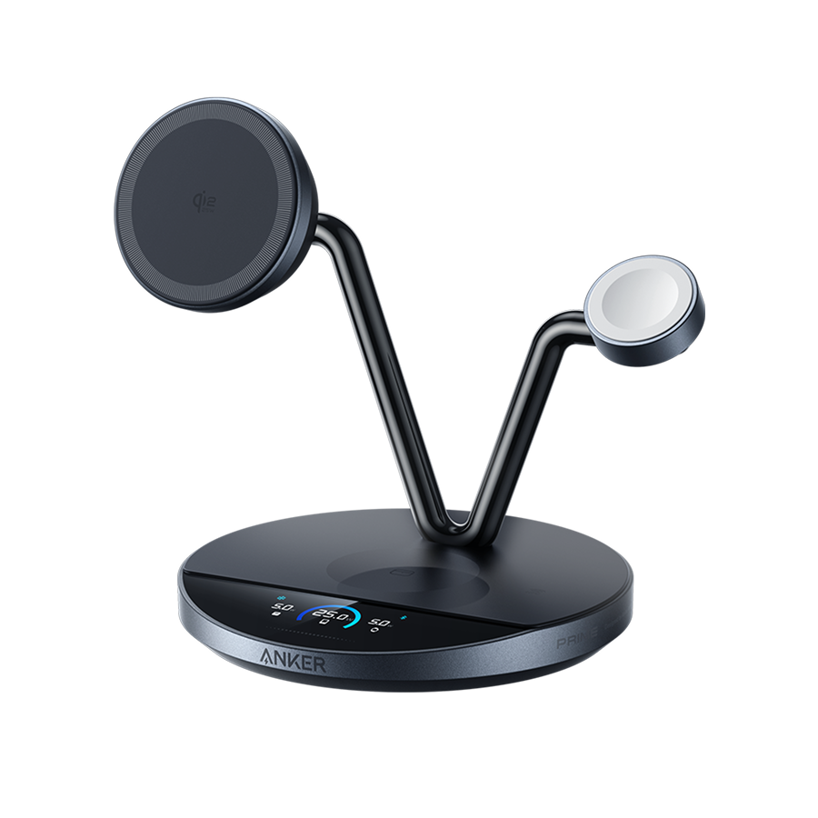 ANKERXI Prime wireless Charging Station (3-i-1, MagGo, AirCool, Docking Stand)
