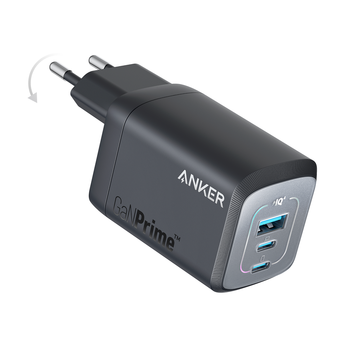 ANKERXI Prime 67W GaN-vaggCharger (3 ports)