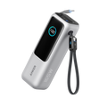 ANKERXI Power Bank (25K, 165W, Built-in + Retractable cable) silver - Default Title