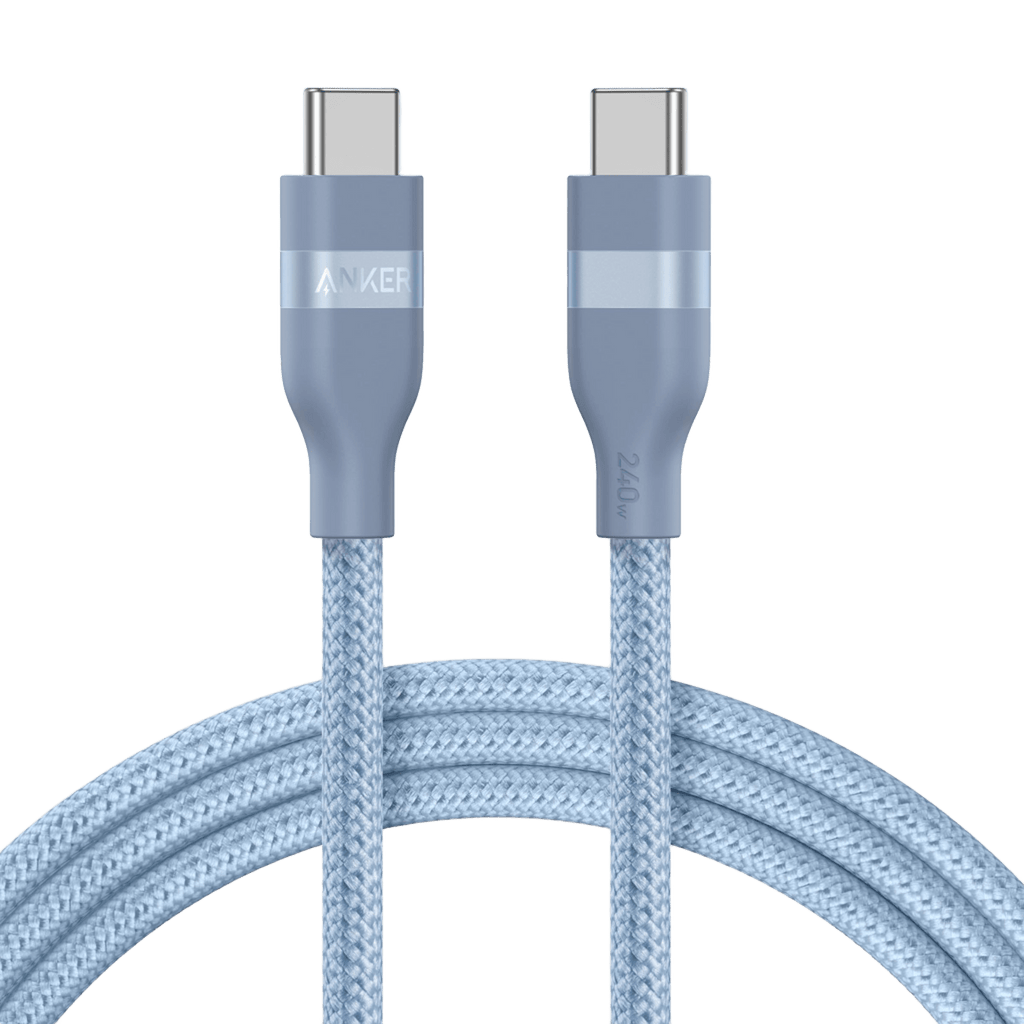 ANKERXI USB-C to USB-C Cable (3 ft / 6 ft, 240W, Upcycled-Braided) 6 ft /